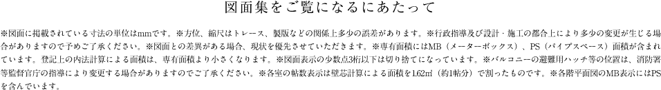 図面集をご覧になるにあたって