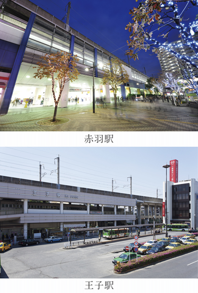 赤羽駅・王子駅