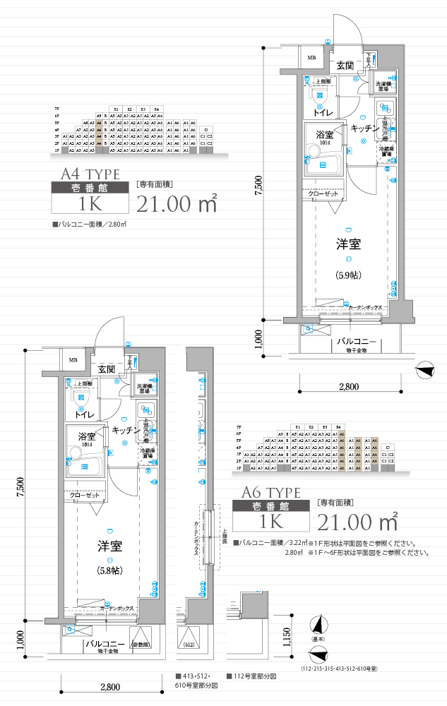 A4-type・A6-type