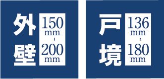 遮音性・断熱性を高める外壁・戸境壁